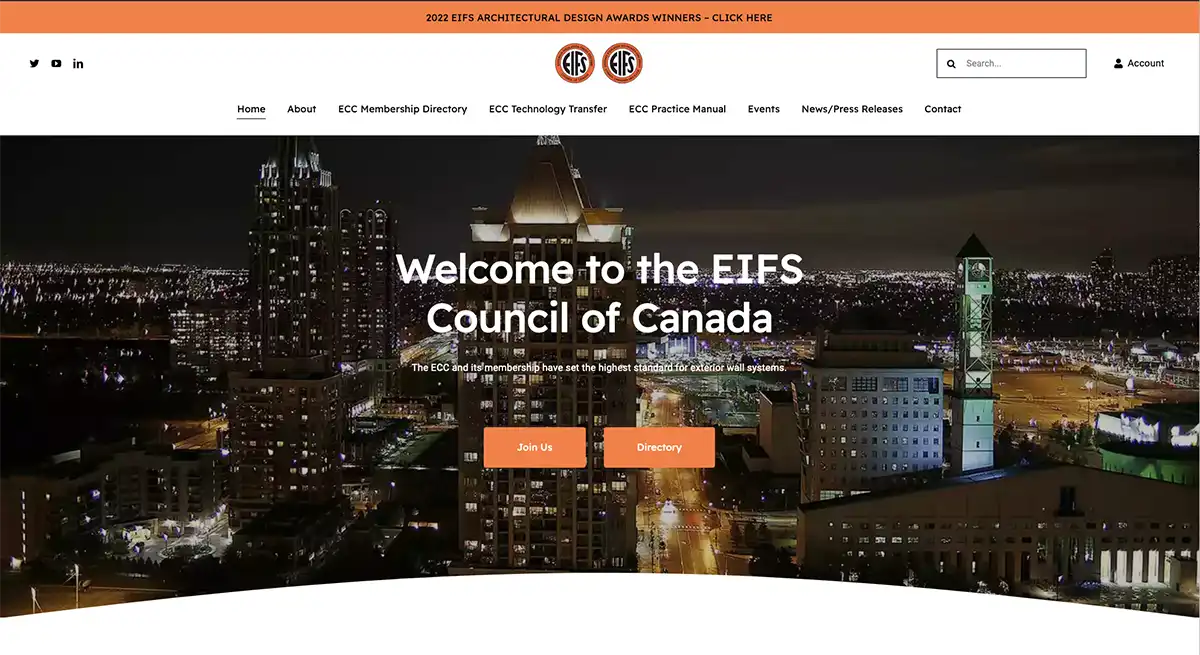 New ECC website domains and e-mail addresses | EIFS Council of Canada