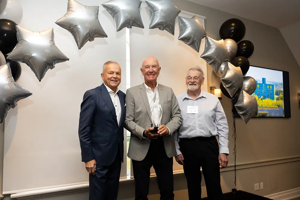 From Left: John M. Garbin, (President/CEO, ECC), Jonathan Kearns (Kearns Mancini Architects Inc.), Joe Somfay (Joe Somfay Architect)