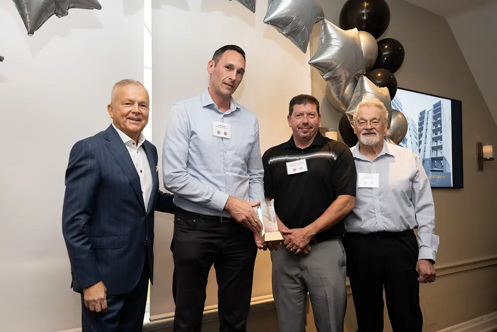 From Left: John M. Garbin, (President/CEO, ECC), Greg Ropp (Homestead Land Holdings Ltd.), Trevor MacCormack (Homestead Land Holdings Ltd.), Joe Somfay (Joe Somfay Architect)