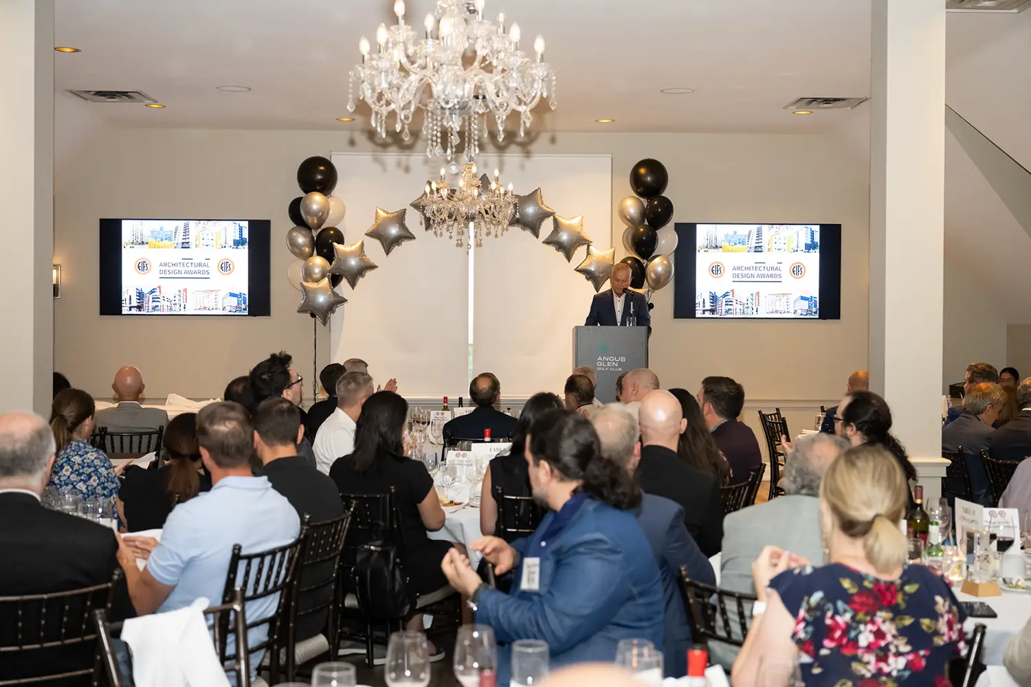 John Garbin addressing the audience at the 2024 Architectural design Awards - EIFS Council of Canada